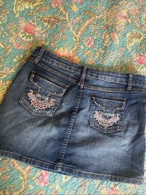 Y2K Request denim skirt